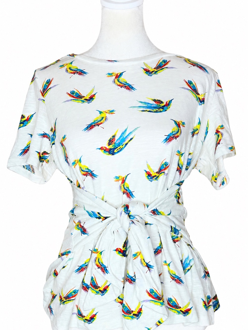 Anthropologie tie-waist top pajore